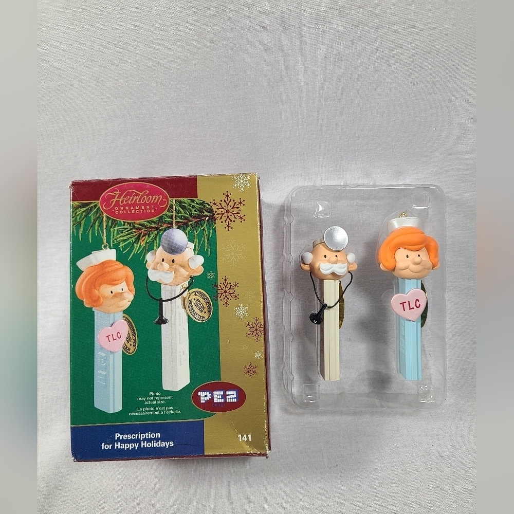 Carlton Cards PEZ Ornament Prescription for Happy Holidays 2005 Nurse Doctor